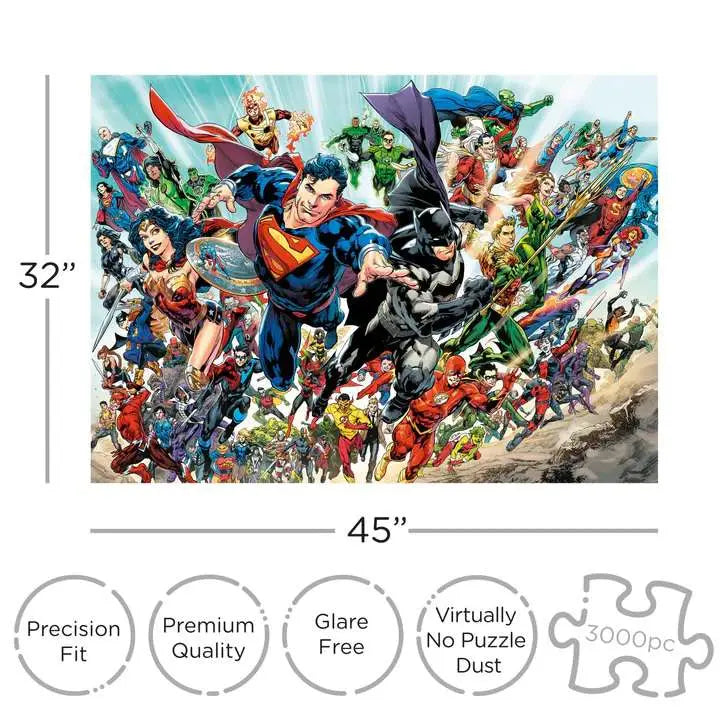 DC COMICS CAST 3000PCS PUZZLE AQUARIUS ENT