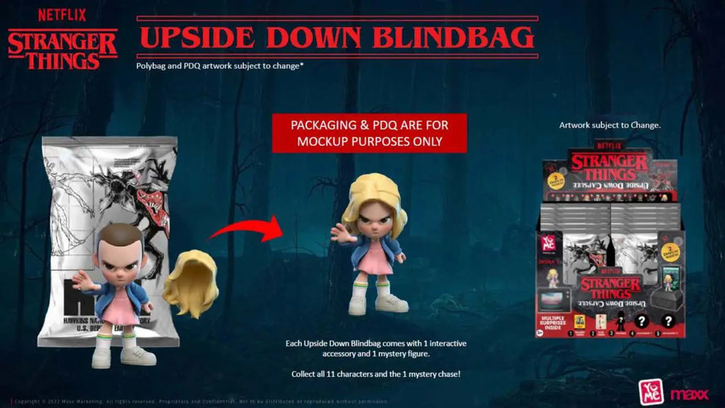 STRANGER THINGS - UPSIDE DOWN BLIND BAGS - 24 UNITS COUNTER DISPLAY YuMe