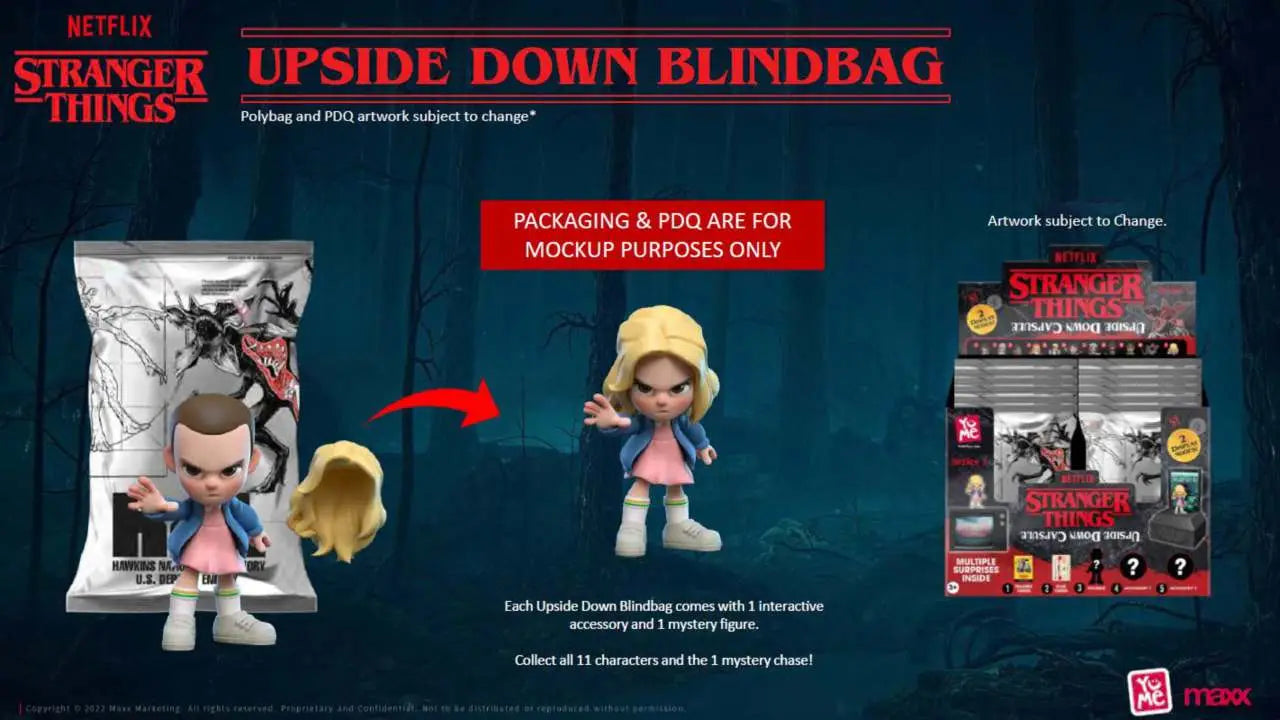 STRANGER THINGS - UPSIDE DOWN BLIND BAGS - 24 UNITS COUNTER DISPLAY YuMe