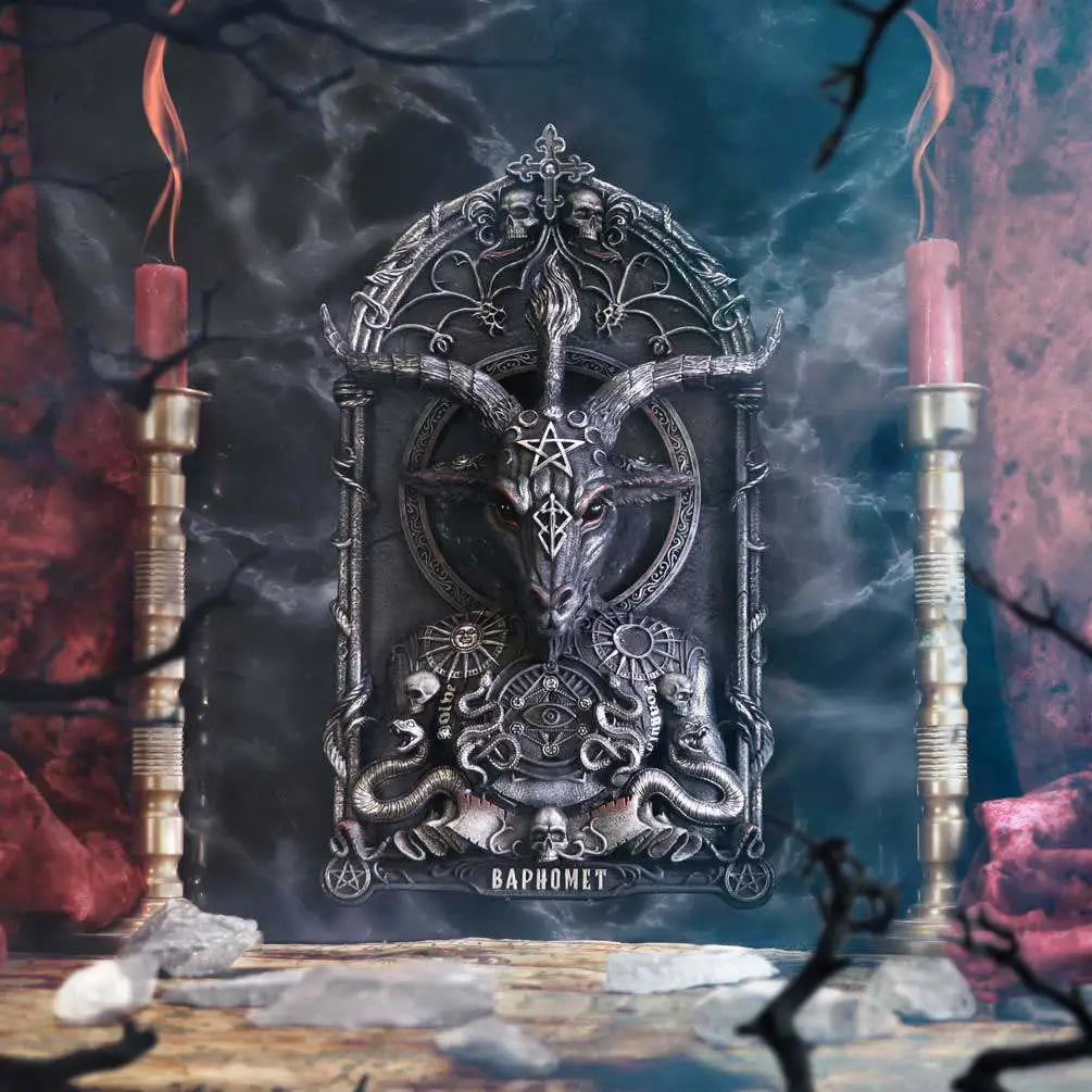 BAPHOMET INVOCATION WALL PLAQUE EXC NEMESIS NOW