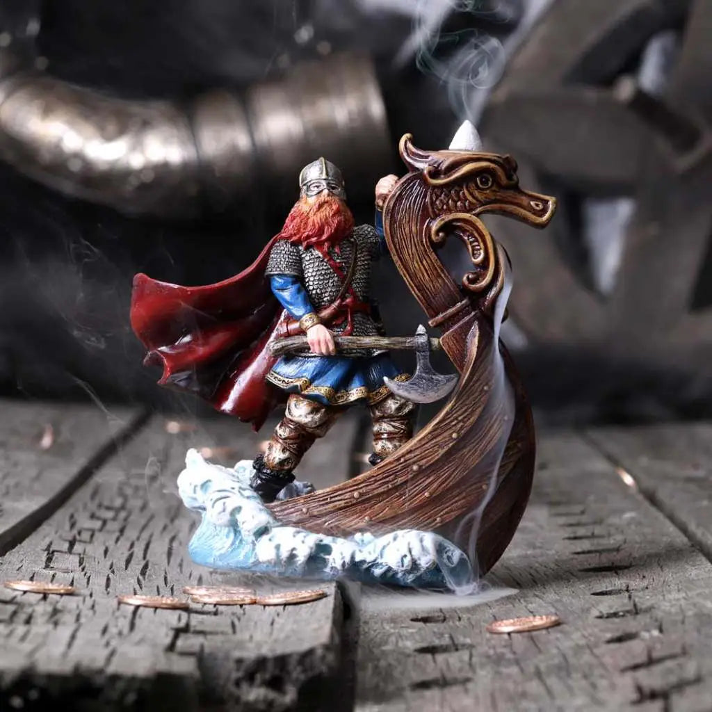 INCENSE BURNER MAGNUS VIKING BACKFLOW NEMESIS NOW