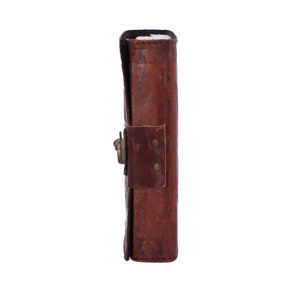 LEATHER DIARY EMBOSSED PENT/BROOM & LOCK NEMESIS NOW