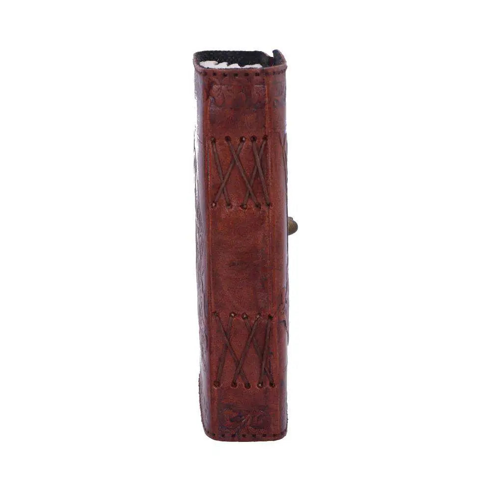LEATHER DIARY EMBOSSED PENT/BROOM & LOCK NEMESIS NOW