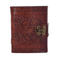 LEATHER DIARY EMBOSSED PENT/BROOM & LOCK NEMESIS NOW