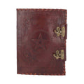 LEATHER DIARY EMBOSSED PENTA & TWO LOCK NEMESIS NOW