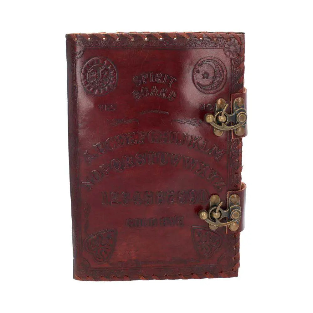 LEATHER DIARY EMBOS SPIRIT BOARD & LOCK NEMESIS NOW