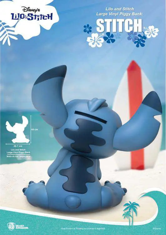 STITCH LARGE VINYL PIGGY BANK BEAST KINGDOM