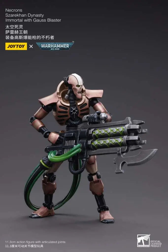 WH40K NECRONS IMMORT WITH GAUSS BLASTER JOYTOY