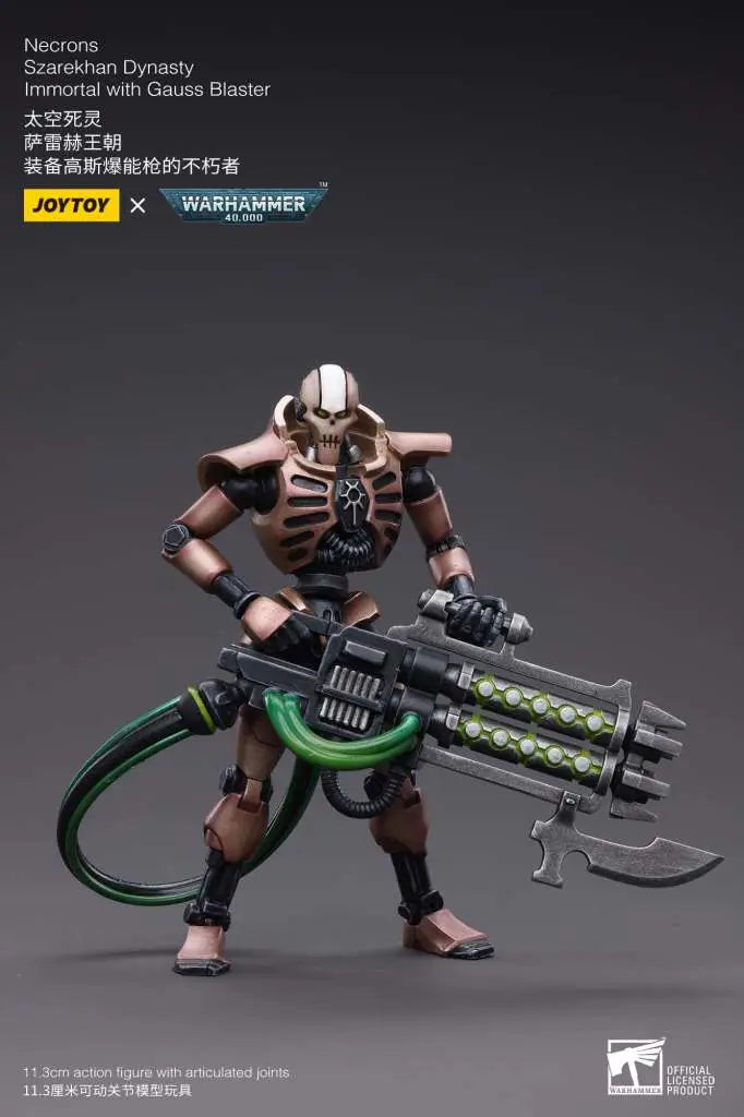 WH40K NECRONS IMMORT WITH GAUSS BLASTER JOYTOY