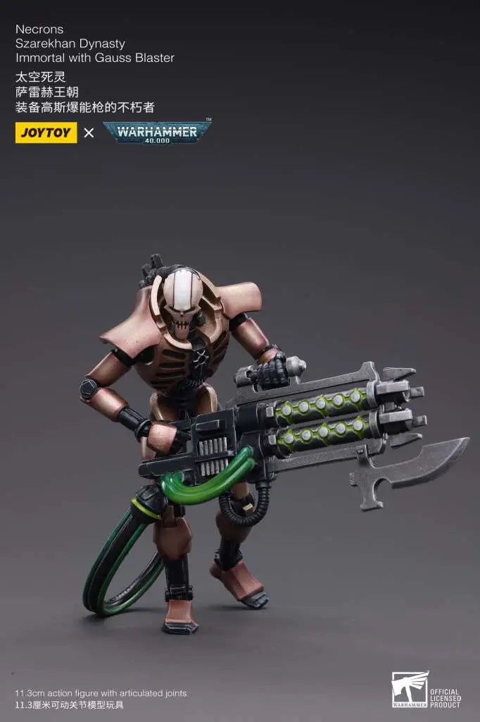WH40K NECRONS IMMORT WITH GAUSS BLASTER JOYTOY