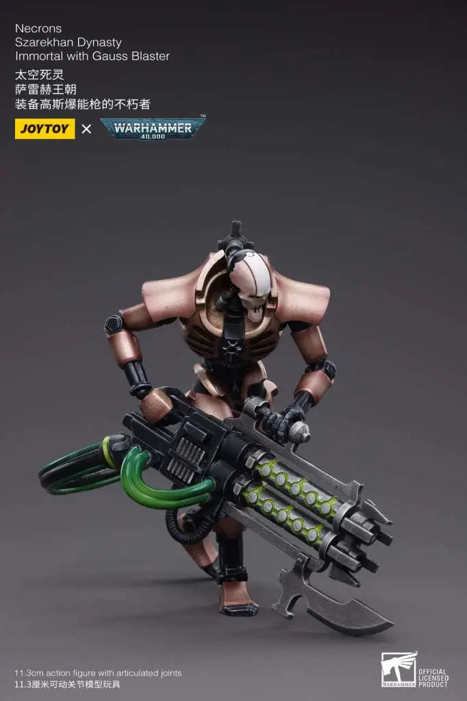 WH40K NECRONS IMMORT WITH GAUSS BLASTER JOYTOY