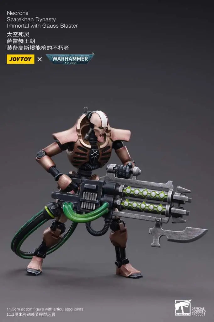 WH40K NECRONS IMMORT WITH GAUSS BLASTER JOYTOY