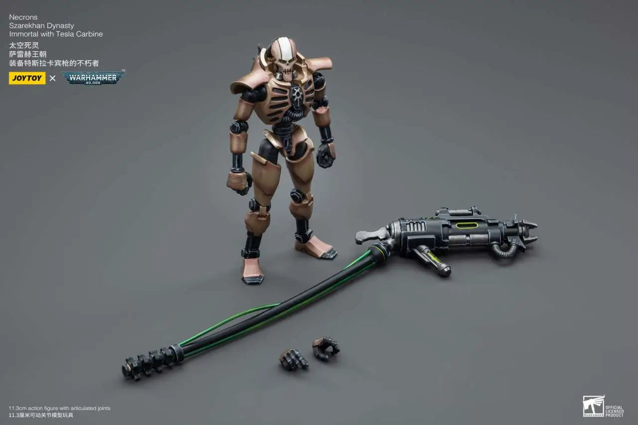 WH40K NECRONS IMMORT WITH TESLA CARBINE JOYTOY