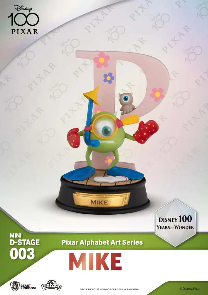 MINI DS DISNEY 100 YERAS PIXAR ALPHABET BEAST KINGDOM