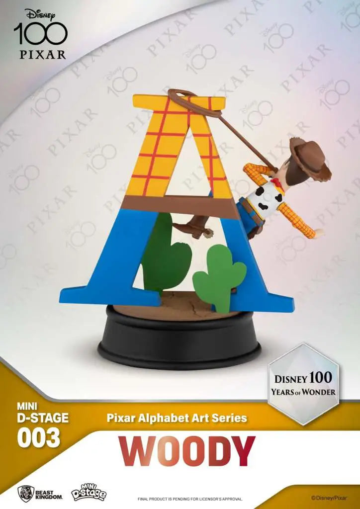 MINI DS DISNEY 100 YERAS PIXAR ALPHABET BEAST KINGDOM