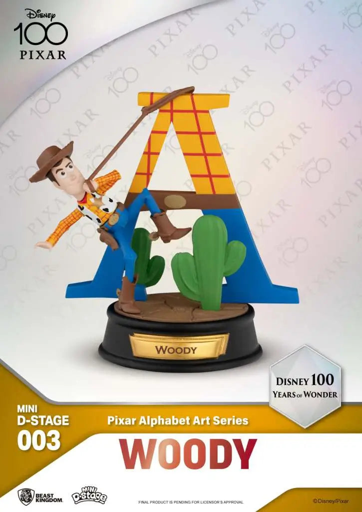 MINI DS DISNEY 100 YERAS PIXAR ALPHABET BEAST KINGDOM