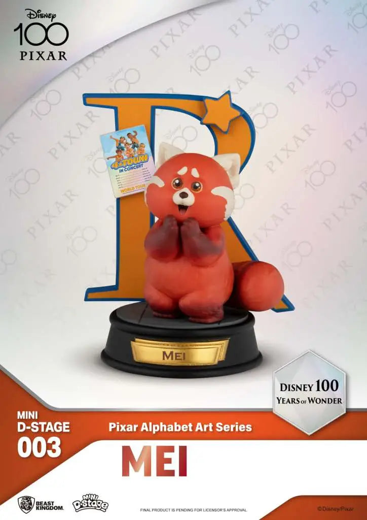 MINI DS DISNEY 100 YERAS PIXAR ALPHABET BEAST KINGDOM