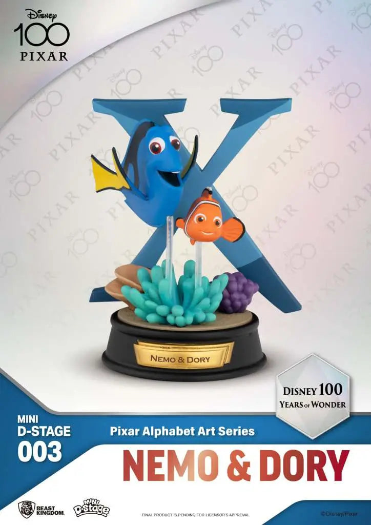MINI DS DISNEY 100 YERAS PIXAR ALPHABET BEAST KINGDOM