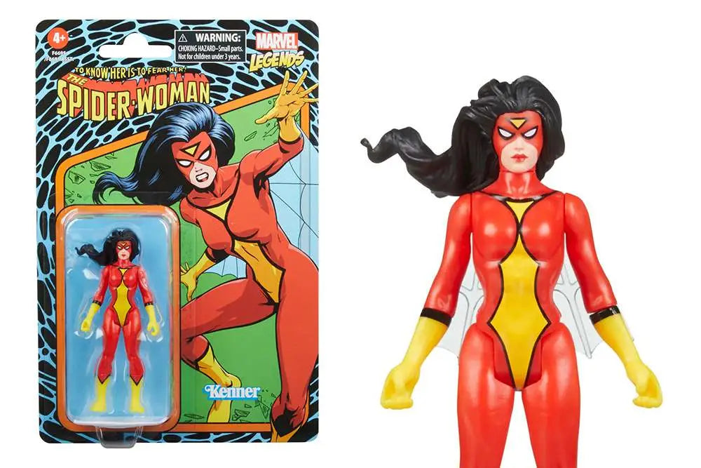 MARVEL LEGENDS RETRO SPIDER WOMAN AF HASBRO