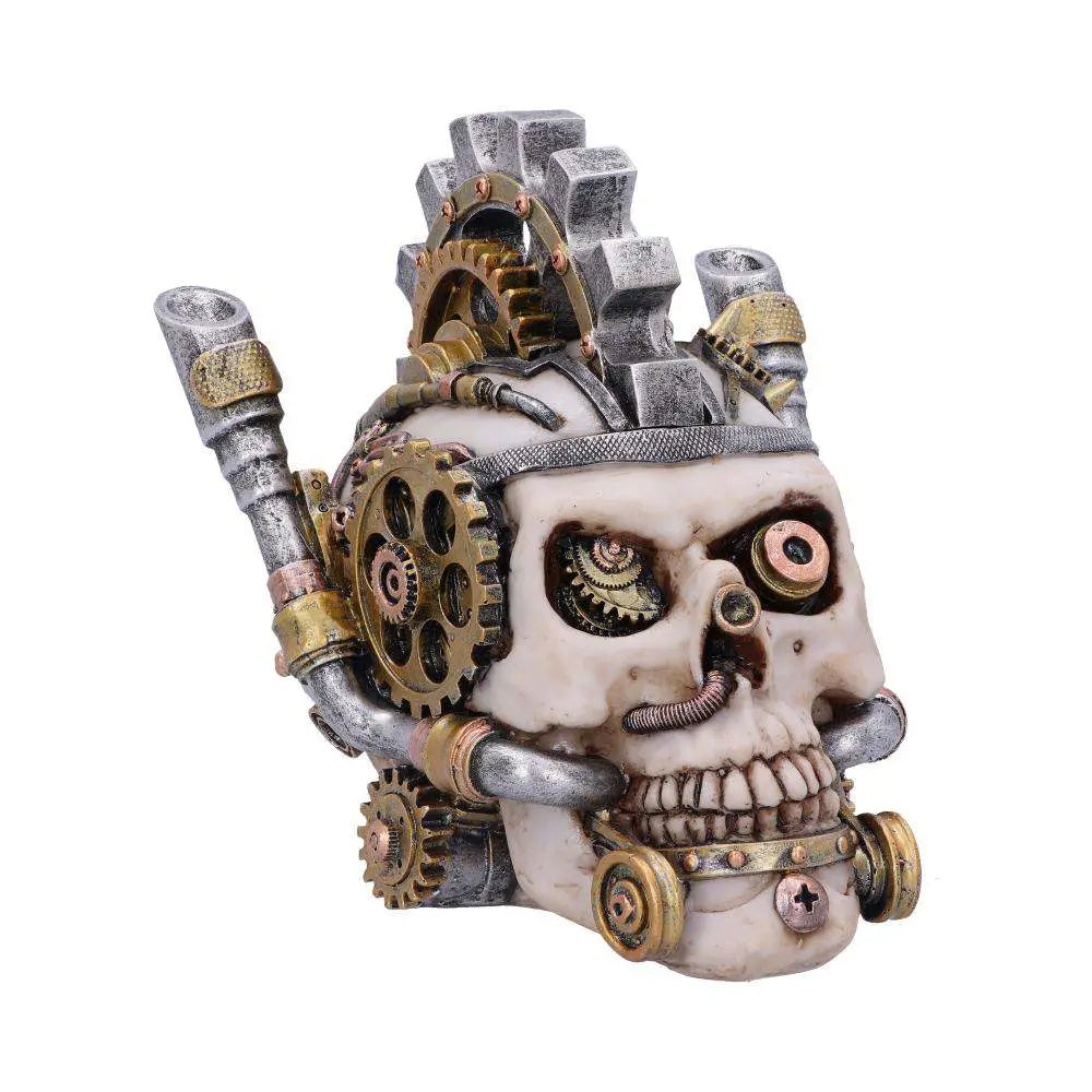 STEAMPUNK MECHANICAL METAL HEAD SKULL NEMESIS NOW