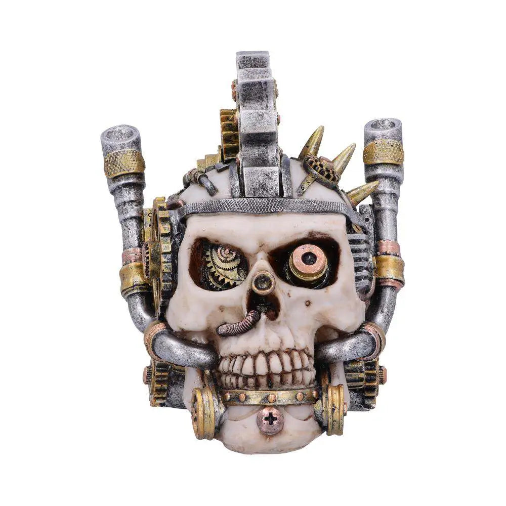STEAMPUNK MECHANICAL METAL HEAD SKULL NEMESIS NOW