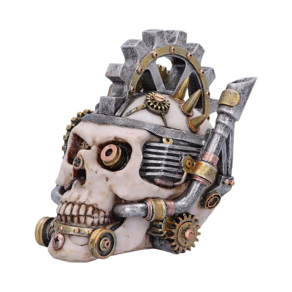 STEAMPUNK MECHANICAL METAL HEAD SKULL NEMESIS NOW