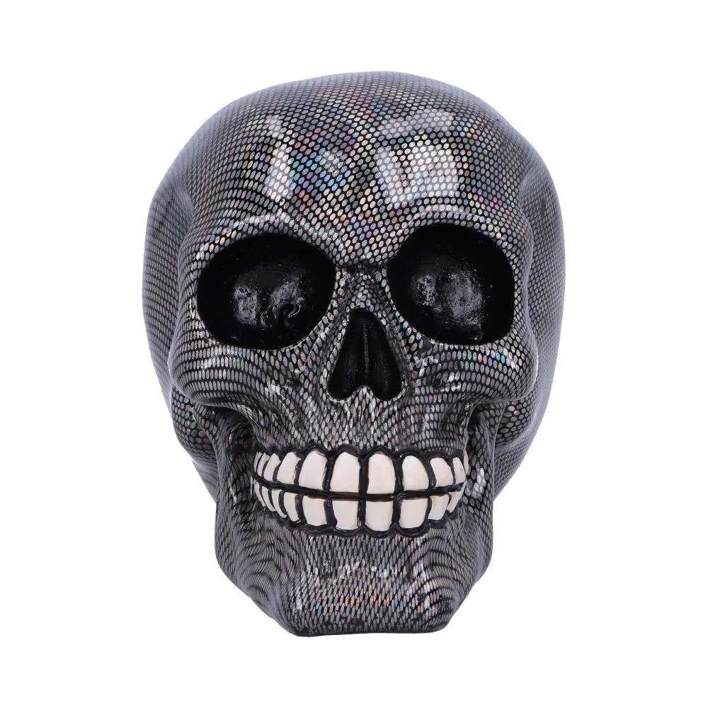 SKULL ORNAMENT HOLOGRAPHIC SILVER NEMESIS NOW