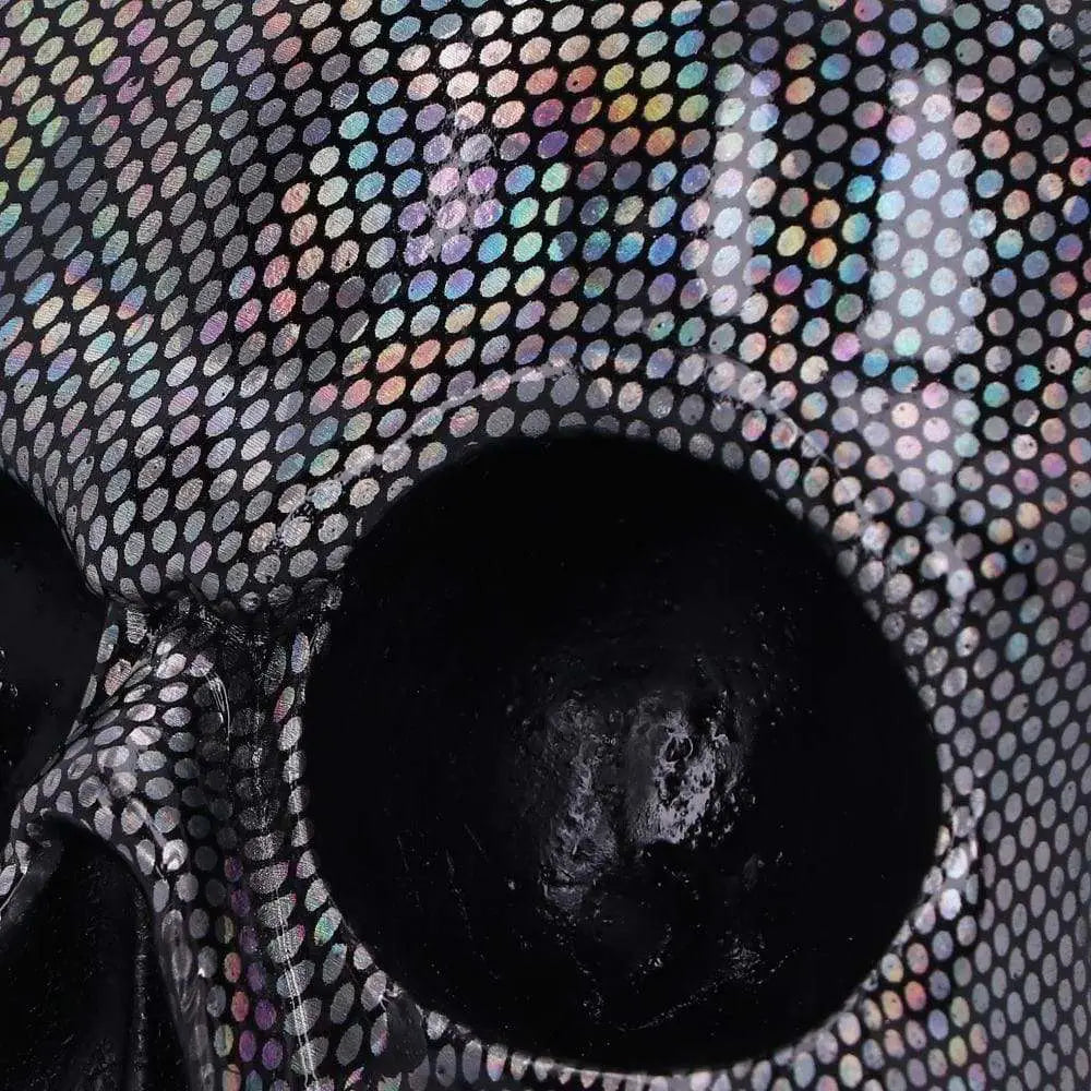 SKULL ORNAMENT HOLOGRAPHIC SILVER NEMESIS NOW