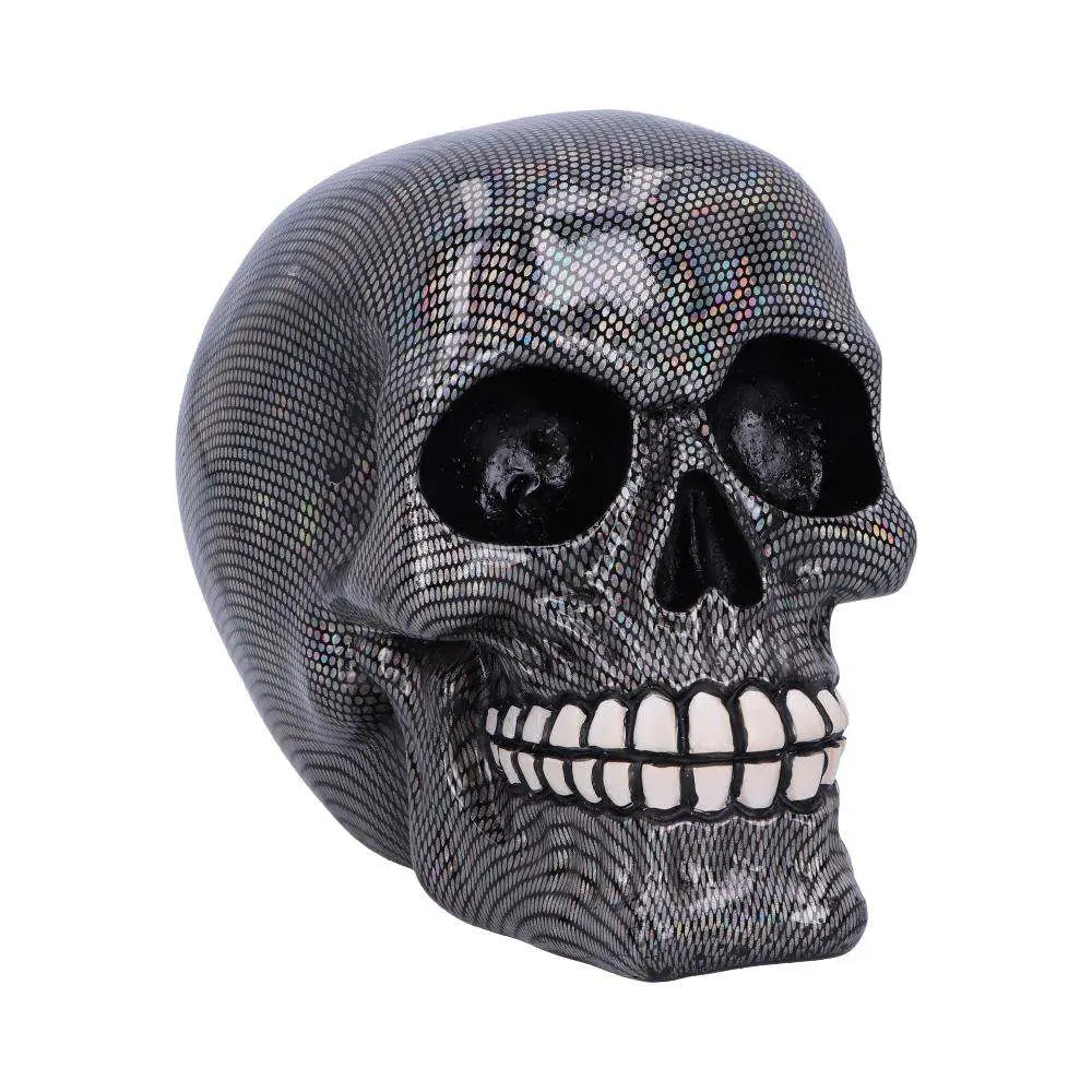 SKULL ORNAMENT HOLOGRAPHIC SILVER NEMESIS NOW