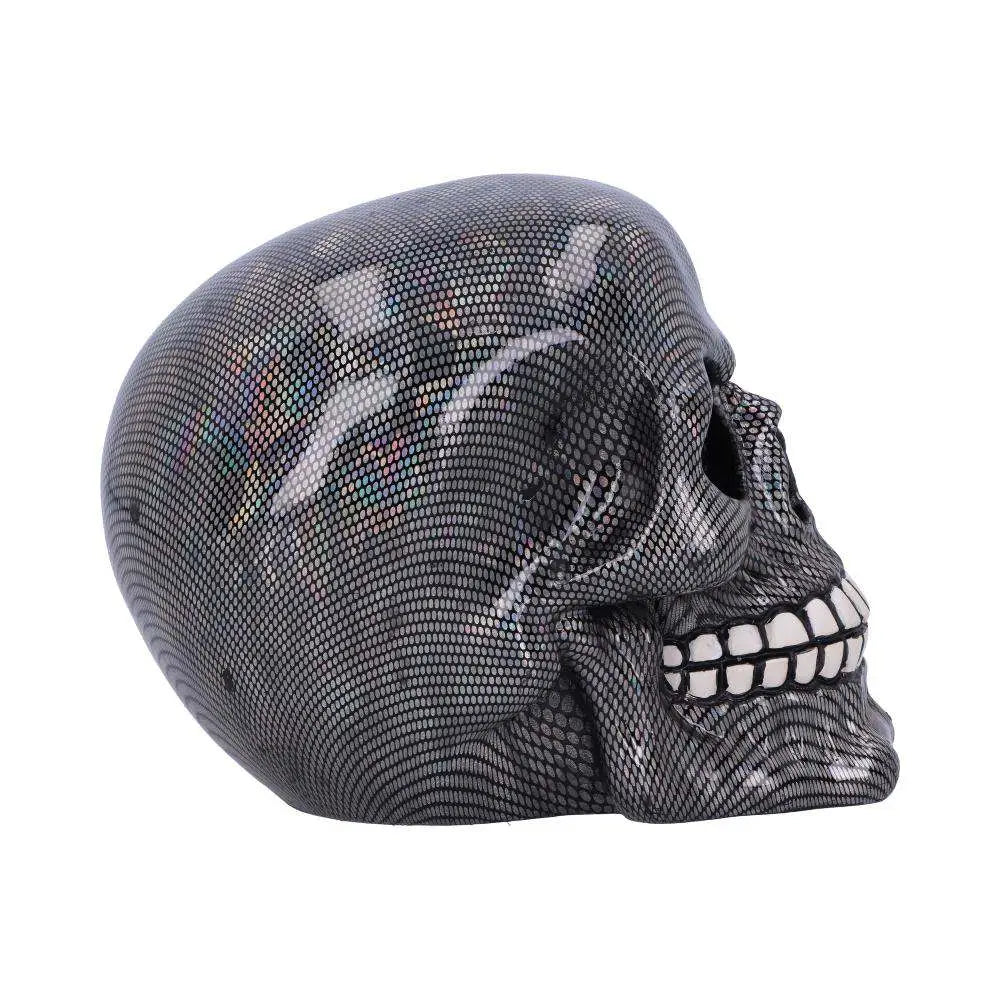 SKULL ORNAMENT HOLOGRAPHIC SILVER NEMESIS NOW