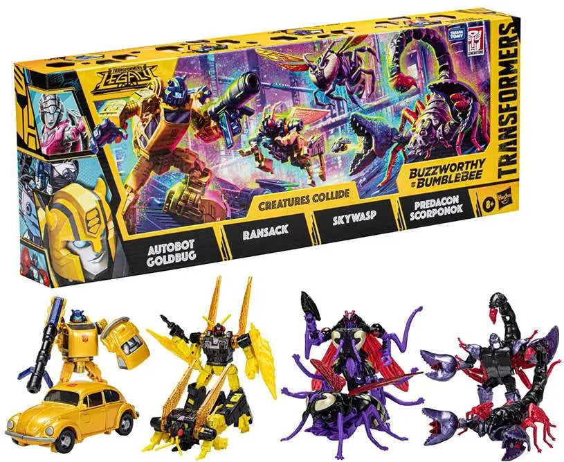 TRANSFORMERS CREATURES COLLIDE 4 PACK AF HASBRO