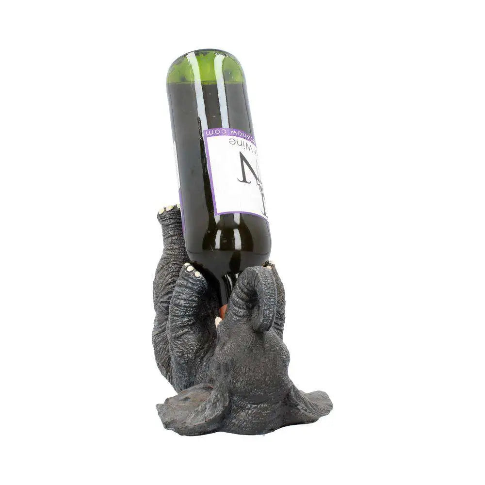 GUZZLERS GREY ELEPHAN WINE BOTTLE HOLDER NEMESIS NOW