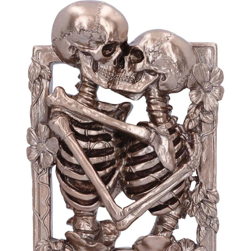 THE LOVERS BRONZE GOTHIC SKELETON ORNAM NEMESIS NOW