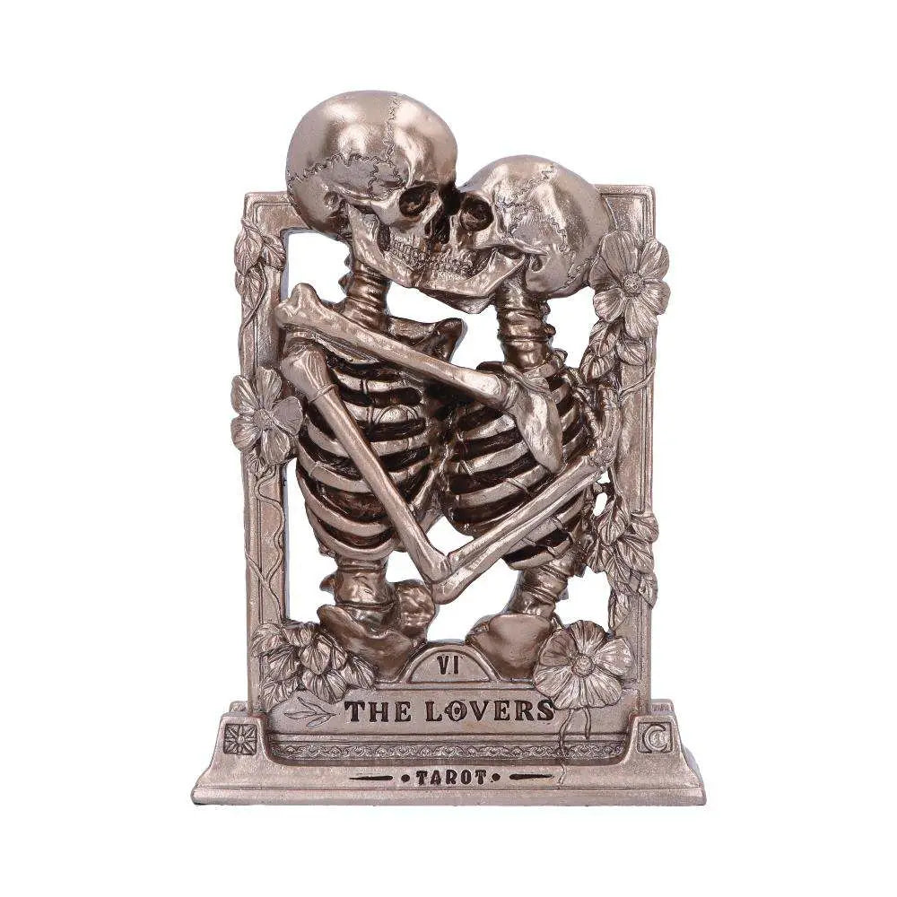 THE LOVERS BRONZE GOTHIC SKELETON ORNAM NEMESIS NOW