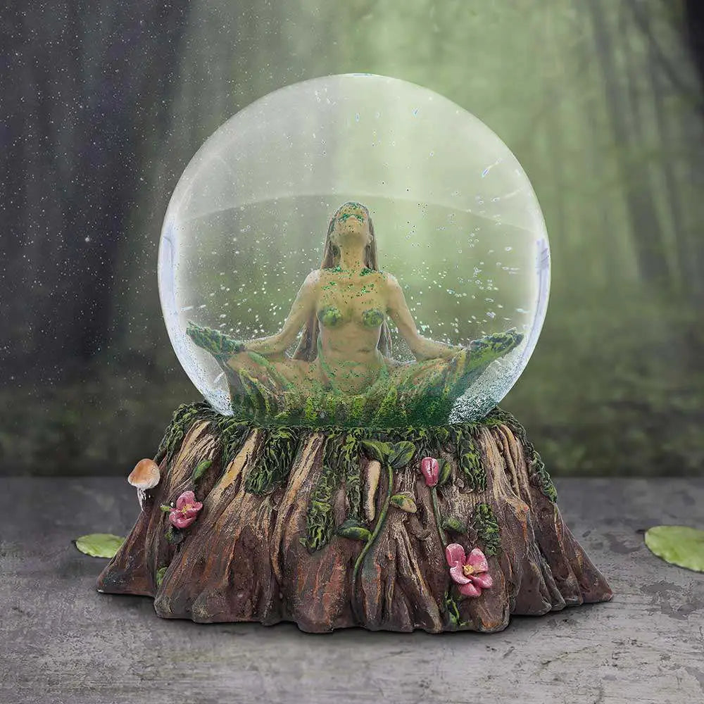 MOTHER EARTH BALANCE NATURE SNOW GLOBE NEMESIS NOW