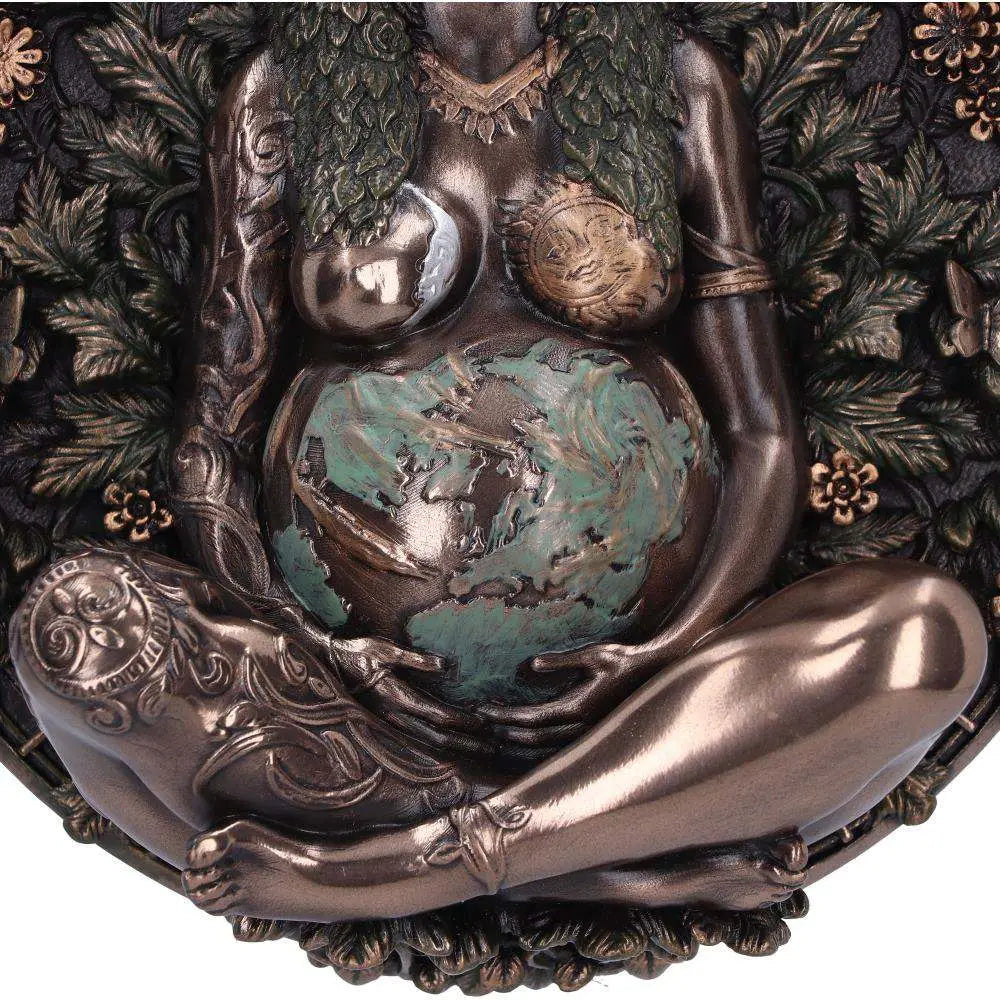 MOTHER EARTH BRONZE WALL PLAQUE NEMESIS NOW