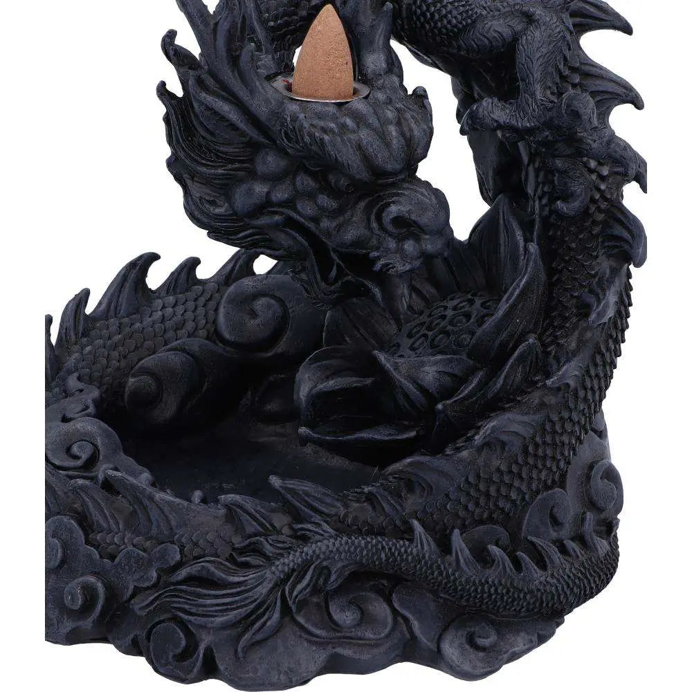 ASIAN DRAGON BACKFLOW INCENSE BURNER NEMESIS NOW