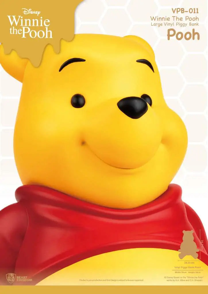 WINNIE POOH LARGE VINYL PIGGY BANK BEAST KINGDOM