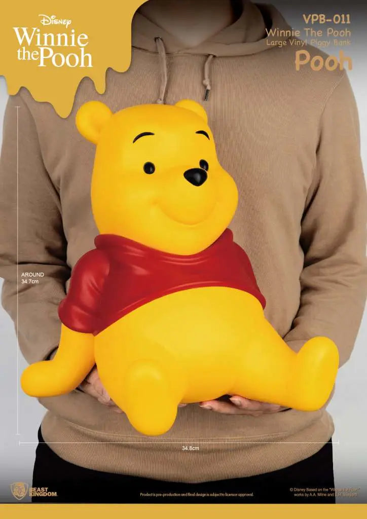 WINNIE POOH LARGE VINYL PIGGY BANK BEAST KINGDOM