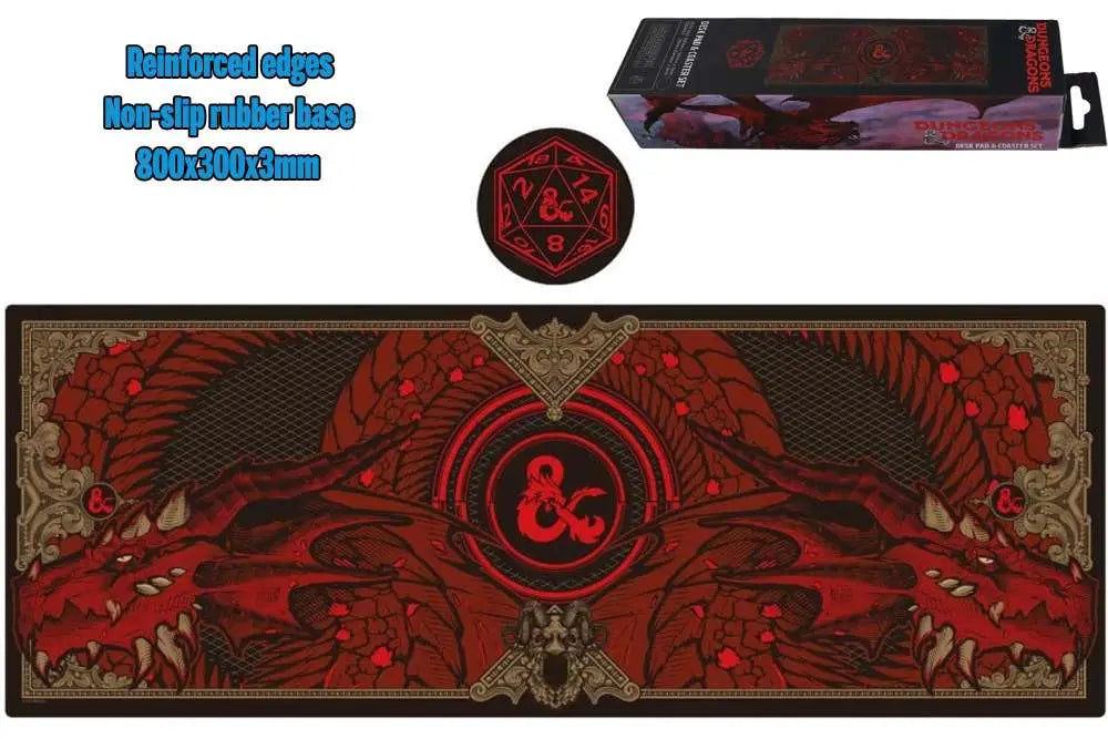 DUNGEONS & DRAGONS - XL Desk Pad and Coaster Set FANATTIK