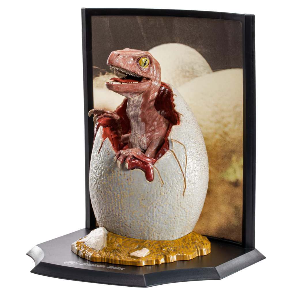 JURASSIC PARK RAPTOR EGG DIORAMA NOBLE COLLECTIONS
