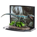 JURASSIC PARK VELOCIRAPTOR BLUE DIORAMA NOBLE COLLECTIONS