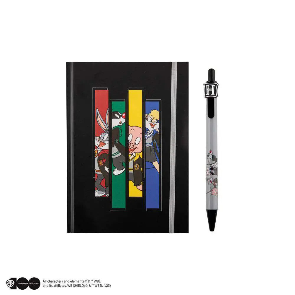 LOONEY TUNES HOGWARTS DLX NOTEBOOK SET CINEREPLICAS