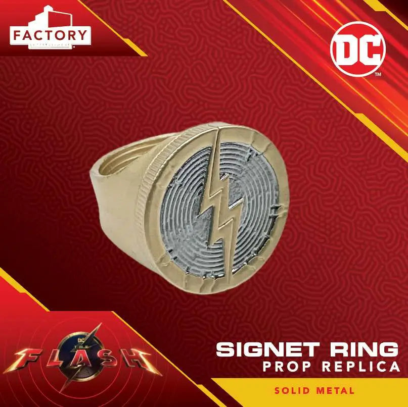 The Flash Signet Ring Prop Replica FACTORY ENT