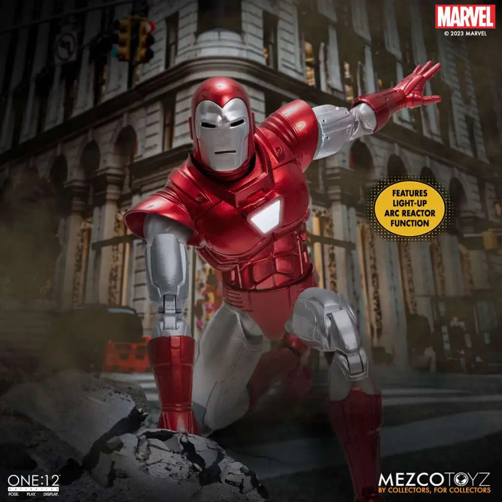 ONE 12 COLL IRON MAN SILVER CENTURION AF MEZCO TOYS