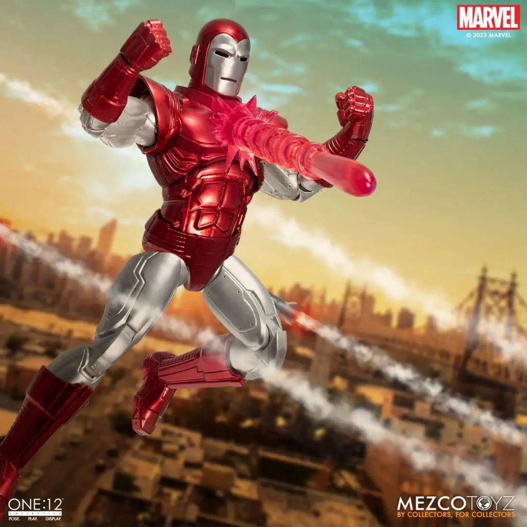 ONE 12 COLL IRON MAN SILVER CENTURION AF MEZCO TOYS