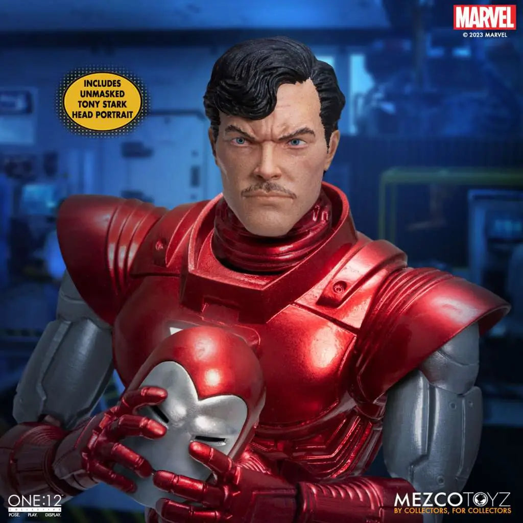 ONE 12 COLL IRON MAN SILVER CENTURION AF MEZCO TOYS