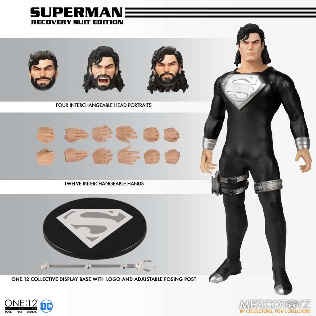 ONE 12 COLLECT SUPERMAN RECOVERY SUIT AF MEZCO TOYS