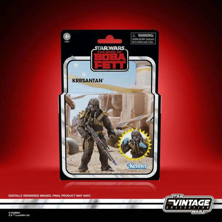 SW VINTAGE TBOBF BLACK KRRSANTAN AF HASBRO