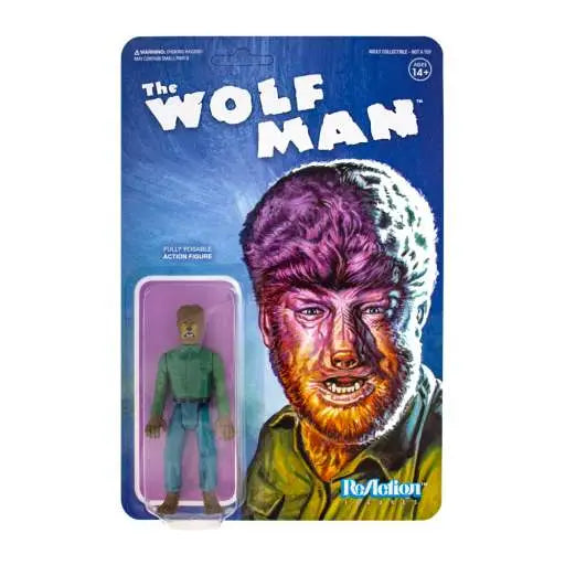 UNIVERSAL MONSTERS WOLF MAN REACTION FIGURE SUPER 7